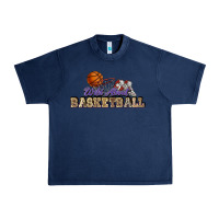 Navy Wild about Basketball Urban Heavy Tee - HowdyJamesFarm