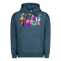 Pigment Midnight Navy lash hustler coffee cups Urban Hoodie - AdoDesignShop