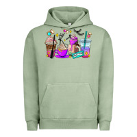 Pigment Oil Green lash hustler coffee cups Urban Hoodie - AdoDesignShop