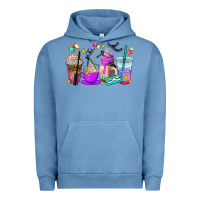 Pigment Pebble Blue lash hustler coffee cups Urban Hoodie - AdoDesignShop