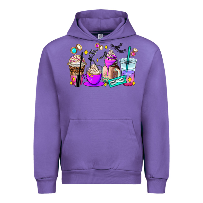 Lash Hustler Coffee Cups Urban Hoodie by AdoDesignShop | Teevron