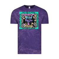 Cloud Purple fueled by ıced coffee and anxiety Vintage Tee - TumblerDesignByShophia