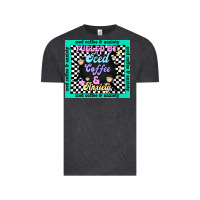 Vintage Black fueled by ıced coffee and anxiety Vintage Tee - TumblerDesignByShophia