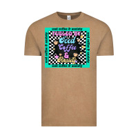 Vintage Coffee fueled by ıced coffee and anxiety Vintage Tee - TumblerDesignByShophia