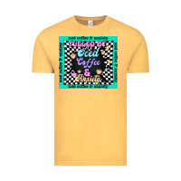 Fueled By ıced Coffee And Anxiety Vintage Tee | Teevron