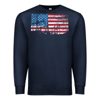 Navy Oil Rig Worker Roughnecks Oilfield Man Gift American Premium Sweatshirt - minhPixels