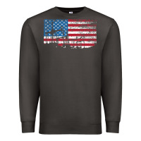 Smoke Oil Rig Worker Roughnecks Oilfield Man Gift American Premium Sweatshirt - minhPixels