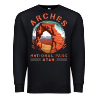 Black Cool Arches National Park Utah Premium Sweatshirt - minhPixels