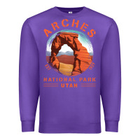 Purple Cool Arches National Park Utah Premium Sweatshirt - minhPixels