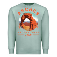 Seafoam Cool Arches National Park Utah Premium Sweatshirt - minhPixels