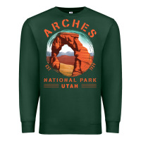 Sports Green Cool Arches National Park Utah Premium Sweatshirt - minhPixels