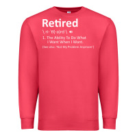 Cardinal Retired Definition Not My Problem Anymore Funny Retirement Premium Sweatshirt - minhPixels