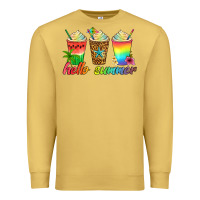 Antique Gold hello summer Premium Sweatshirt - Artiststas