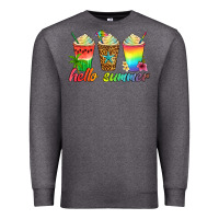 Charcoal Heather hello summer Premium Sweatshirt - Artiststas