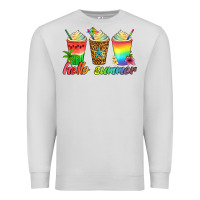 Dove Grey hello summer Premium Sweatshirt - Artiststas