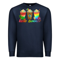 Navy hello summer Premium Sweatshirt - Artiststas