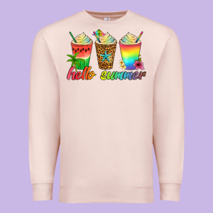 Hello Summer Premium Sweatshirt Designed By Artiststas