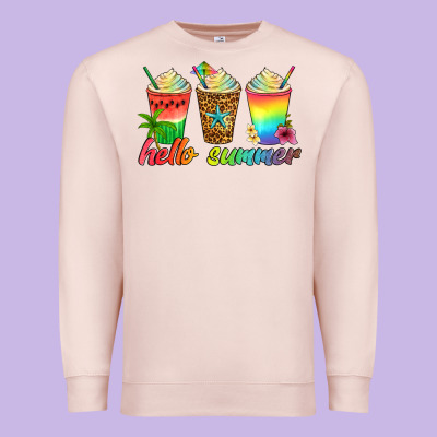 Hello Summer Premium Sweatshirt Designed By Artiststas