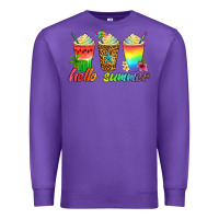 Purple hello summer Premium Sweatshirt - Artiststas