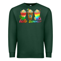 Sports Green hello summer Premium Sweatshirt - Artiststas