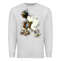 Dove Grey Rickey Henderson Premium Sweatshirt - minhPixels