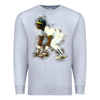 Heather Grey Rickey Henderson Premium Sweatshirt - minhPixels