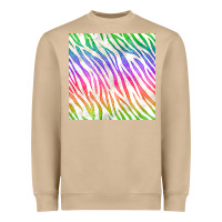 Mushroom watercolor rainbow zebra seamless pattern Heavyweight Sweatshirt - BundleAndBundleShop