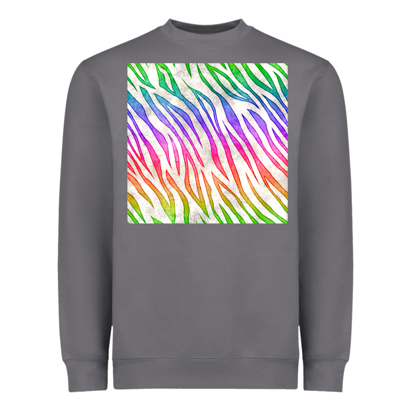 Watercolor Rainbow Zebra Seamless Pattern Heavyweight Sweatshirt by BundleAndBundleShop | Teevron
