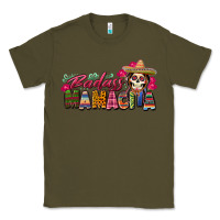 Army Green Badass Mamacita Classic Tee - texasbilliewilder