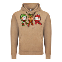 Vintage Coffee christmas reindeer polar bear snowman Vintage Hoodie - CowGirlArtShop