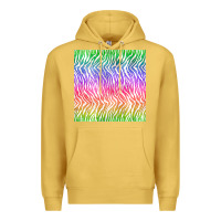 Antique Gold watercolor rainbow tiger seamless pattern Premium Hoodie - BundleAndBundleShop