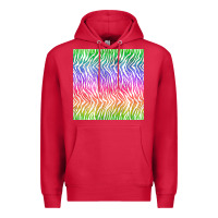 Cardinal watercolor rainbow tiger seamless pattern Premium Hoodie - BundleAndBundleShop