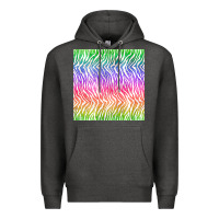 Watercolor Rainbow Tiger Seamless Pattern Premium Hoodie | Teevron