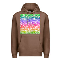 Chestnut watercolor rainbow tiger seamless pattern Premium Hoodie - BundleAndBundleShop