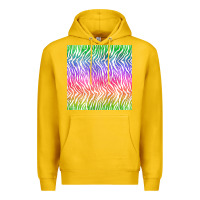 Lemon watercolor rainbow tiger seamless pattern Premium Hoodie - BundleAndBundleShop