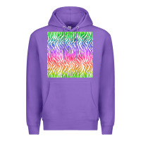 Purple watercolor rainbow tiger seamless pattern Premium Hoodie - BundleAndBundleShop