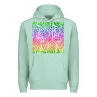 Seafoam watercolor rainbow tiger seamless pattern Premium Hoodie - BundleAndBundleShop