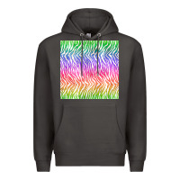 Smoke watercolor rainbow tiger seamless pattern Premium Hoodie - BundleAndBundleShop