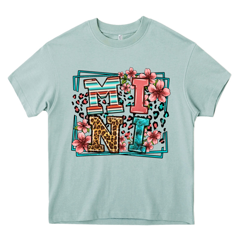 Floral Leopard Frame Mini Heavy Core Tee by LillyAllenDesigns | Teevron