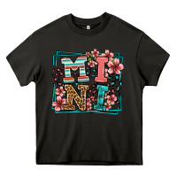 Asphalt floral leopard frame mini Heavy Core Tee - LillyAllenDesigns