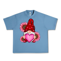 Pebble Blue valentines day with sunflowers gnomes Urban Heavy Tee - RanaPortraitStore