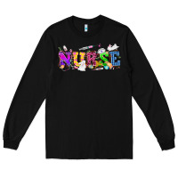 Black Easter nurse Easter Day Long Sleeve Tee - HowdyJamesFarm