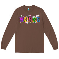 Chestnut Easter nurse Easter Day Long Sleeve Tee - HowdyJamesFarm