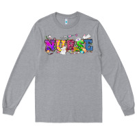 Heather Grey Easter nurse Easter Day Long Sleeve Tee - HowdyJamesFarm