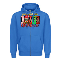 True Royal just a girl who loves christmas Zipper Hoodie - CowhideDigitalArt