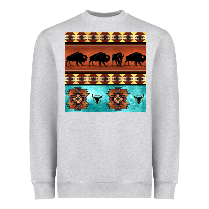 Native American Aztec Seamless Pattern 2 Heavyweight Sweatshirt by BundleAndBundleShop | Teevron