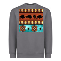 Storm native american aztec seamless pattern 2 Heavyweight Sweatshirt - BundleAndBundleShop