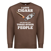 Chestnut Funny Cigar Accessories Gift Set Cigar Lover Smokers Party Premium Sweatshirt - minhPixels