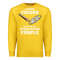 Lemon Funny Cigar Accessories Gift Set Cigar Lover Smokers Party Premium Sweatshirt - minhPixels