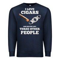 Navy Funny Cigar Accessories Gift Set Cigar Lover Smokers Party Premium Sweatshirt - minhPixels